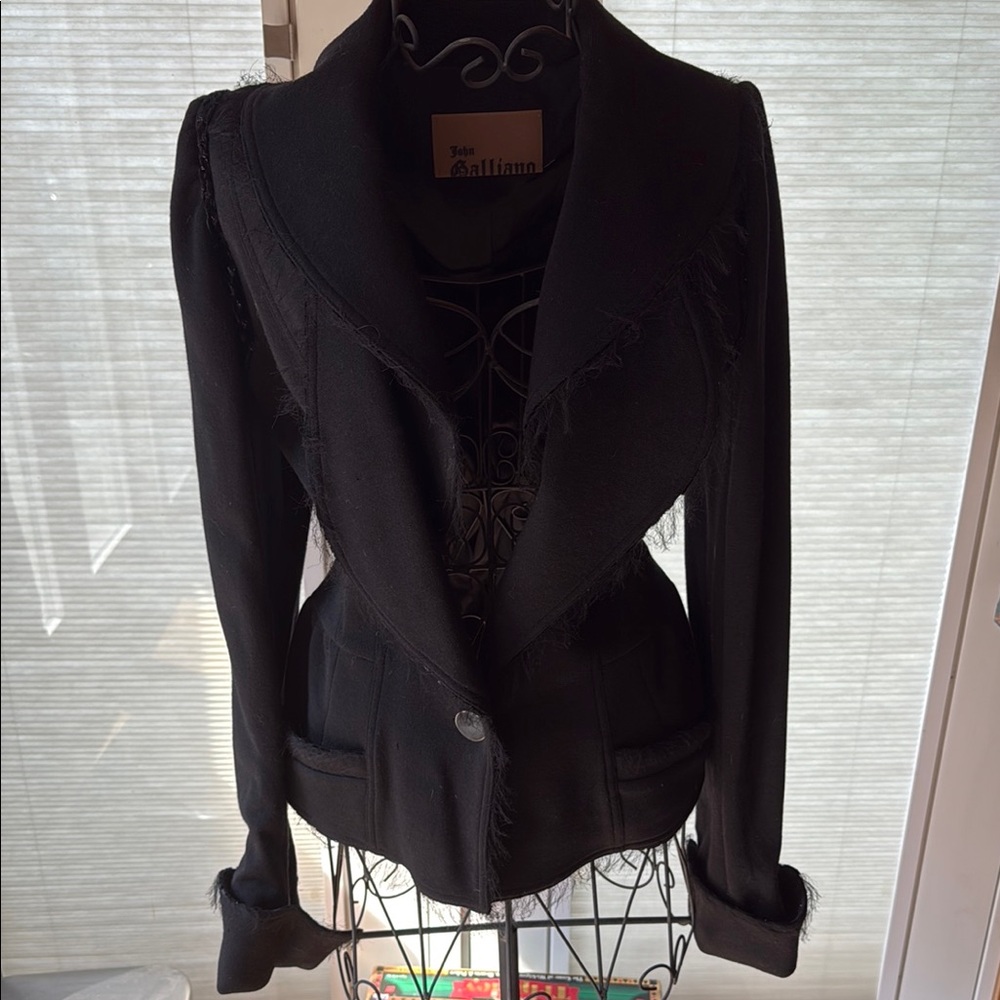 John Galliano Women's Elegant Black Blazer